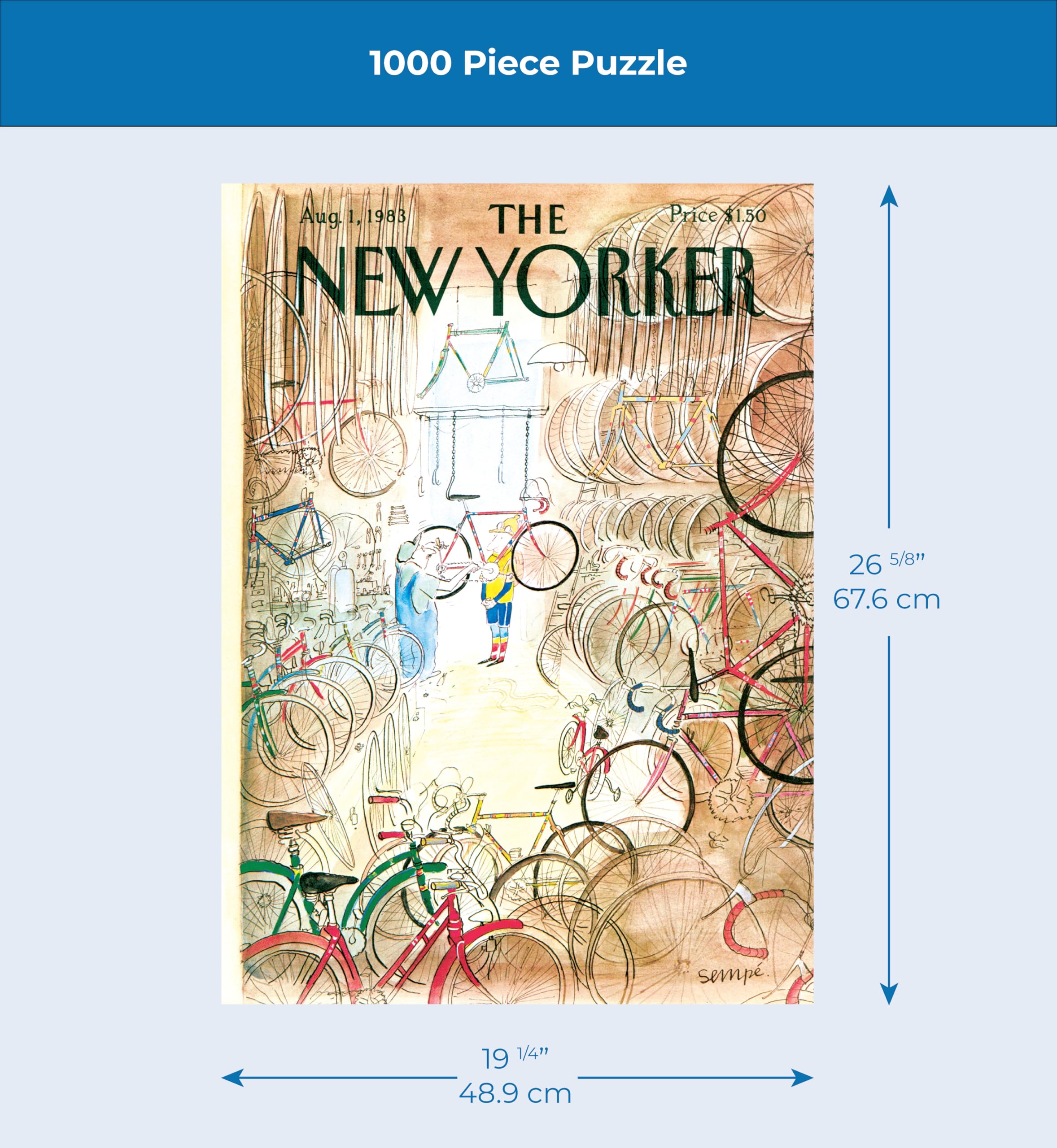 Amazon.com: New York Puzzle Company - New Yorker Bicycle Shop